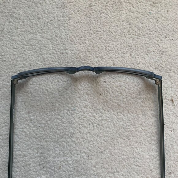 Vintage la Eyeworks Eyeglasses Frames GOBY 262 Brown Blue Rectangular Italy - Picture 4 of 10